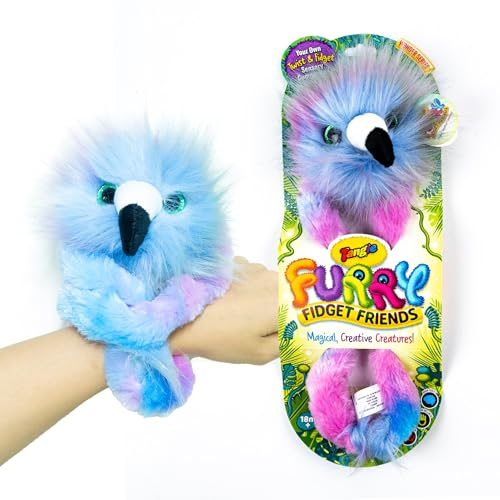 Tangle - Skye der Flamingo - Plüsch Fidget Toy - Magische, kreative Kreaturen aus dem Tanglonia-Universum - Nehmen Sie Ihren pelzigen Fidget-Freund überall mit hin!