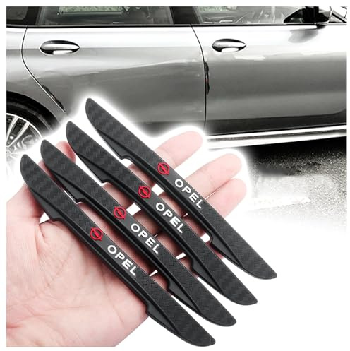 4 Stück Auto Anti-Kollisions-Aufkleber, für Opel Corsa Astra Insignia Vectra Zafira Meriva Mokka Grandland Vivaro Autotür Antikollisionsstreifen, Auto Tür Kantenschutz Trim
