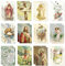 24 Stück Vintage-Osterkarten, Großpackung, Jesus-Kreuz, Postkarten, Retro-Hasen-Eier, Grußkarten, He is Born, sortierte Karten für Schule, Büro, Ostern, Geschenk, Partyzubehör