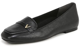Vionic Women's Hayes Ballet Flat, Black Leather, 7 UK