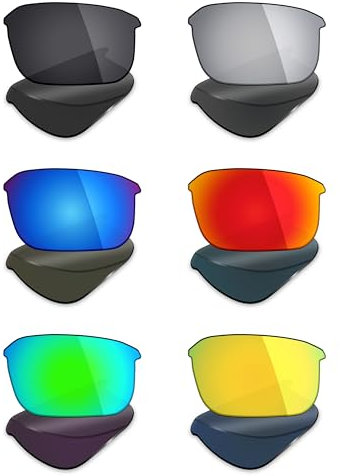 Mryok 6 Pair Polarized Replacement Lenses for Bose Tempo Sunglass - Stealth Black/Fire Red/Ice Blue/Silver Titanium/Emerald Green/24K Gold