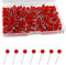 500 Stücke Pinnadeln,Pins,Pinnwandnadeln,Pinnwand Nadeln,Pin Nadel,Reißnägel,Heftzwecken,Pins Für Pinnwand,Rundkopf Stecknadeln,Plastikrundköpfen Pinnadeln,Weltkarte Pinnadeln,Rote Runde Stecknadeln