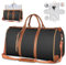 Reisetasche Foldybag, Reisetasche Faltbar, wasserdichte Organizer-Reisetasche mit großem Fassungsvermögen, PU-Material Carry on Foldy Bag, Umwandelbarer Handgepäck (Braun)
