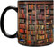 Tazza da 350 ml con effetto 3D, per libri, tazza da caffè per gli amanti dei libri, tazza in ceramica da libreria, regalo per donne e uomini lettori