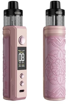 VOOPOO Drag X2 Pod System,5 ml PnP Cartridge,80 W 18650 Battery(Nicht im Lieferumfang enthalten),Nicotine-Free Product (Glow Pink)