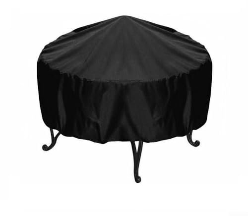 Cubiertas de mesa redondas 210D fiables para exteriores, diseñadas específicamente para parrillas de barbacoa en diversas condiciones (120 x 75 cm)