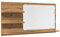 vidaXL Badspiegel, Wandspiegel mit Ablagen, Spiegel Wandmontage für Badezimmer, Hängespiegel Badezimmerspiegel, Artisan-Eiche Holzwerkstoff