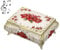 SUMTree Vintage Music Box - Metal Musical Jewelry Box Keepsake Box Weiss Schmuckkästen Rot Blumen Schmuckbox Schmuckkiste Schmuckkoffer für Ring Armband Ohrringe Damen Geschenk Geburtstag