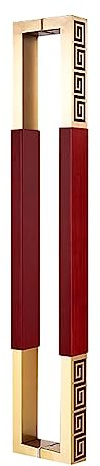 Maniglia per Porta Scorrevole da 60 cm - Maniglie Moderne in Acciaio Inox per casa, Ufficio e casa colonica - Kit Completo, Design Schiena Contro Schiena, Ideale per Porte in Vetro.