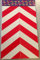 Folie Reflektierende Warnschilder, 2X rot/weiß gestreift, 30 x 10 cm