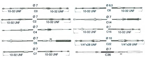 ULTRAFLEX UFC36-09 schaltzug