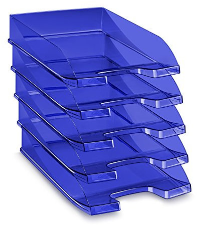 CEP 100 F T - Pack de 10 bandejas portadocumentos, color tonic azul