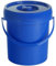 Windeleimer 7l blau mit Deckel und Bügel d=23cm