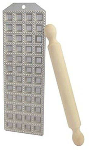 Italo Ottinetti Vassoio Piccolo Ravioli 48 Pezzi, in Alluminio, Metallico, Taglia Unica