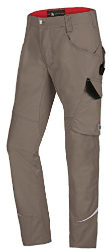 BP 1980-570-50 Schmale Arbeitshose - Schlanke Silhouette - Stretchmaterial - Elastischer Rücken - Ergonomischer Schnitt - 65% Polyester, 35% Baumwolle - Normale Passform - Größe: 52n - Farbe: walnuss