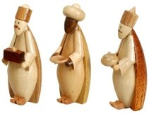 Rudolphs Schatzkiste Miniaturfiguren Krippenfiguren Natur Höhe 6,5cm NEU Weihnachten Christi Geburt Holz Seiffen Erzgebirge Holzdekoration Holzkunst Dekoration Figuren