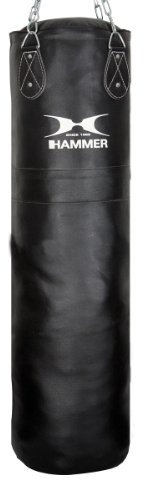 Hammer 92912 Boxsack Premium Leder, schwarz, 120 cm