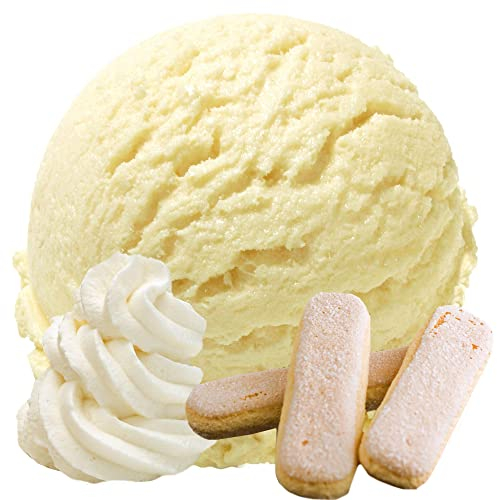 Sahne Biscuit Geschmack Eispulver VEGAN - OHNE ZUCKER - LAKTOSEFREI - GLUTENFREI - FETTARM, auch für Diabetiker Milcheis Softeispulver Speiseeispulver Gino Gelati (Sahne Biscuit, 1 kg)