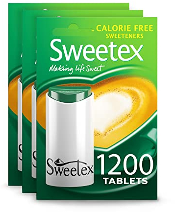 Sweetex Tablets, Zero Calorie, 1200 Tablets X 3, 3600 Tablets Total, Sugar Free, Sweetener Tablets, Sweet, Granulated Sweetener, Helps Reduce Sugar Intake, Sugar Substitutes, Baking Supplies