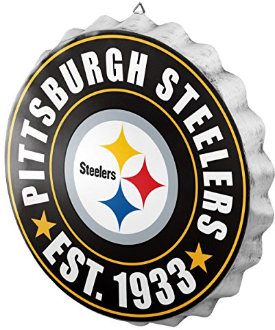 FOCO Atlanta Falcons Metal Distressed Bottlecap Sign