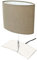 Trango 2018-04B Nachttischlampe *BROWNIE* Tischleuchte, Nachttischlampe, Schreibtischleuchte, Tischlampe, Fensterbank Leuchte mit Stoffschirm in Braun L: 200mm B: 100mm H: 300mm ohne Leuchtmittel