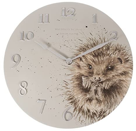 Wrendale Designs by Hannah Dale - Awakening Hedgehog Wall Clock - 30cm Diameter