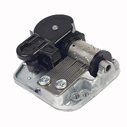 Youtang Sankyo 18 Noten Aufzieh-Mechanismus versilbert Uhrwerk DIY Spieluhr Uhrwerk Melodie Mond Fluss