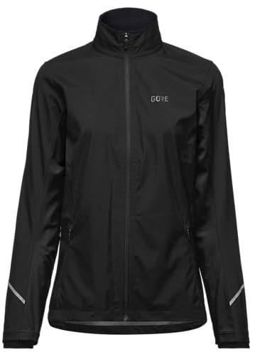 GORE WEAR Damen Laufjacke R3 Gore-tex Infinium Partial Jacket Schwarz (200), 40, Schwarz, 40 EU