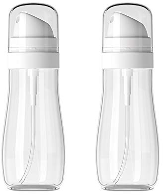 Bottiglia spray vuota in plastica con nebbia fine, da 100 ml, ricaricabile, portatile, da viaggio, spray liquido, resistenza agli agenti chimici, per la cura della pelle, profumo (2 pezzi)