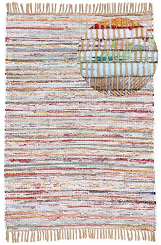 carpetfine Flachgewebeteppich Kelim Chindi Taupe 200x290 cm | Moderner Teppich für Wohn- und Schlafzimmer