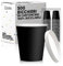 cubex professional 500 Bicchieri in cartoncino da 75 ML Neri + 500 Coperchi da 75 ML, per Caffè, Acqua, Bevande Calde e Fredde, 100% Riciclabili