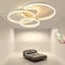 LXJCSM Moderne LED Deckenleuchte, Einfache 3 Ring Kreis Dimmbare Fernbedienung Decke 65W 5800lm, Deckenlamp For Wohnzimmer, Kinderzimmer, Esszimmer, Garage, Schlafzimmer, Weiß, 3000K-6000K