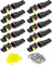 QWORK® 10 Stücke KFZ Stecker Wasserdicht, Steckverbinder 2 Polig, Kabel Steckverbinder Stecker, für KFZ LKW Motorrad