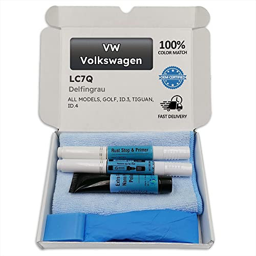 Genuine Colors Lackstift DELFINGRAU LC7Q für VW Volkswagen Grau GOLF ID.3 TIGUAN ID.4