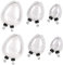 Yardwe Clair 6 Pièces Moule à Oeufs De Pâques Ustensiles De Cuisson Antiadhésifs Œuf De Bonbons De Pâques Gelée De Cotillons De Pâques Moules à Sucette Truquer Plastique 3d Biscuit