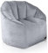 Aiire Luxus Sitzsack Sofa Erwachsene - Relaxo Bean Bag Chair Design mit Füllung für Kuschelecke - Moderner Sitzsäcke Sessel für Mädchen und Kinder aus Samt Grau