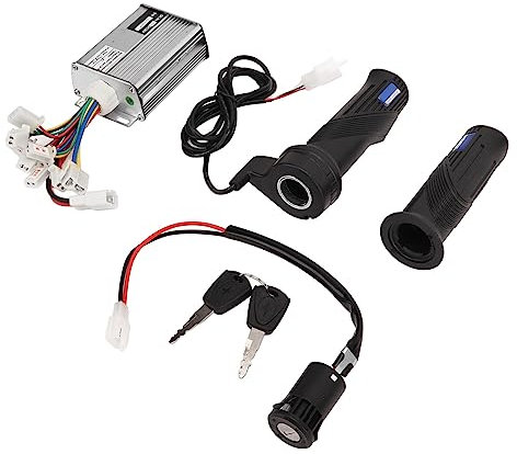 Okuyonic 36V 1000W Gebürsteter Geschwindigkeitsregler, Zuverlässiger Gasgriff, Empfindliche Bremssteuerung, Unterspannungsschutz, 36V 1000W Regler für Elektrofahrräder Zubehör für elektrische Fahrrä