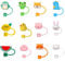 RHQFDM 12 Piece Cute Animal Shape Silicone Straw Head Cover,Cartoon Straw Dust Cover,Reusable Straw Cover,Straw Decoration Covers Cap for Stanley Cup for Straws 6-8mm Diameter