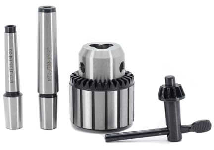 Bohrfutter JESTUOUS JT33 Schlüsseltyp 1/2 Zoll (1-13 mm) mit MT1 MT2 Morsekegel-Dorn Adapter, robuste Spannfutter