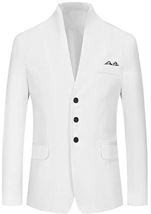 BIISDOST Herren Blazer Regular Fit Anzugjacke Eisseide Stoff Sommer Wedding Leichte Jacke Business Casual Sportmantel Zwei Knopf Anzugjacken Ungefütterter Anzug Smoking Für Reisen Frühling