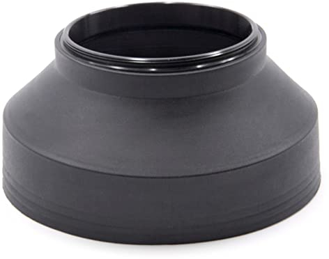 vhbw Pare-Soleil Compatible avec Sigma, 70-300 mm 4-5.6 DG Makro, 70-300 mm 4-5.6 DG APO Makro Objectif 58mm - Cache Noir, Caoutchouc, Rond