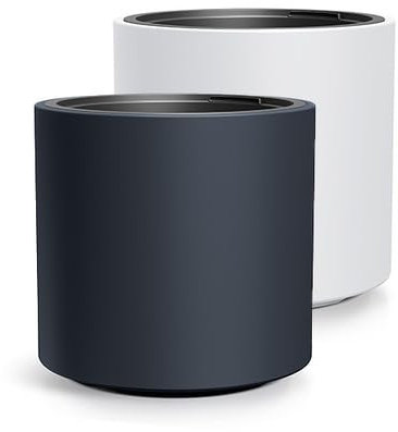 Vaso per piante grande per esterni, per giardino, terrazza o balcone, di alta qualità, XXL, in materiale robusto, decorazione elegante per ambienti esterni (MDBHER, diametro 47 cm, antracite)