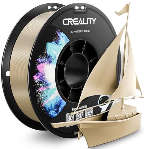 CREALITY PETG Filament 1.75mm 3D Printer Filament, 1kg (2.2lb) Neatly Wound Spool, Dimensional Accuracy ±0.03mm, Fit for Ender, Bambu Lab, Anycubic,ELEGOO FDM Printers, Beige