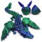 DUOCIYUAN Œuf de Dragon Imprimé en 3D, Jouet de Dragon Surprise dans L'œuf pour Cadeaux Adultes Enfants Dragon Figurine Mobile pour Easter Jour de Noël décoration de Bureau (Ptérodactyle Vert)