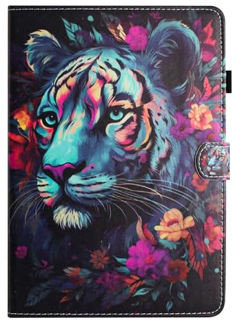 Mldjomid Coque pour Lenovo Tab K11 Plus/ M11 Plus 11.45 2024 Tablette Housse de Protection PU Cuir Flip Étui Tablette Case pour Lenovo Tab K11 Plus/ M11 Plus 11.45 2024 Cover, Tigre
