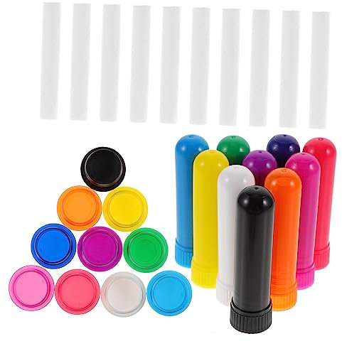 HOMOCONO Tragbare Nasen Inhalatoren Für Ätherische Öle Bunte Sticks Für Aromatherapie Und Dufttherapie Ideal Für Entspannung Und Wellness