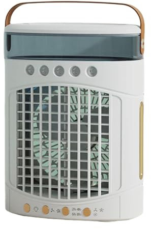 SELVFZ Electric fan,Oscillating Tower Fan with Misting Feature 3 Speed Setting 600ml Water Tanks Bladeless Desk Fan for Home and Office