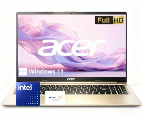 Acer Aspire 15.6 FHD Laptop for Home & Work, Intel N4500 Processor, 8GB RAM, 128GB SSD, Windows 11,Fast WiFi, HDMI, Thin & Lightweight