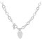 Tuscany Silver Damen Halskette Sterling Silber Klein Oval Herz 41cm/16zoll
