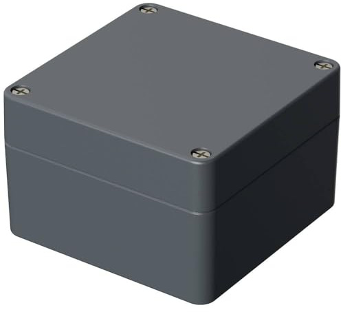 Bopla! Universalgehäuse 01121000 Aluminium, grau/silber (RAL 7001), 140 x 140 x 91, 1 Stück